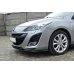 Накладка сплиттер на передний бампер вариант 2 на Mazda 3 BL Sport